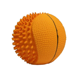 MISOKO Игрушка для собак баскетбольный мяч, латекс, оранжевый, 10 см