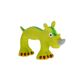 MISOKO Игрушка для собак, носорог, латекс, зеленый, 23 см