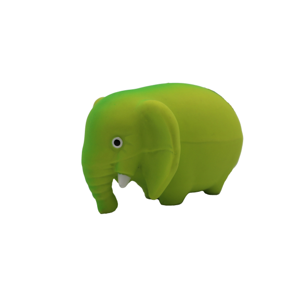 MISOKO Игрушка для собак, слон, латекс, зеленый, 8.7 см