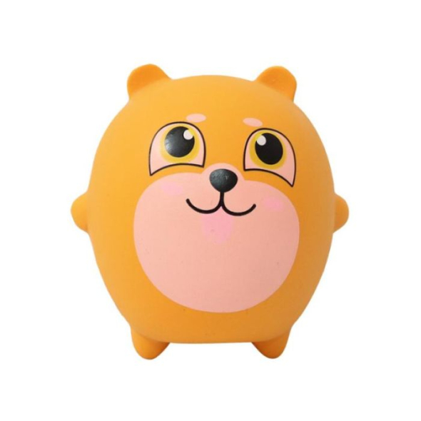 MISOKO Игрушка для собак собака, латекс, коричневая, 7 см
