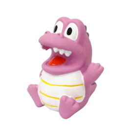 MISOKO Игрушка для собак динозавр, латекс, фиолетовый, 9 см
