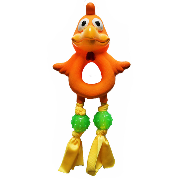 MISOKO Игрушка для собак, цыпленок, латекс, цветная, 22 см