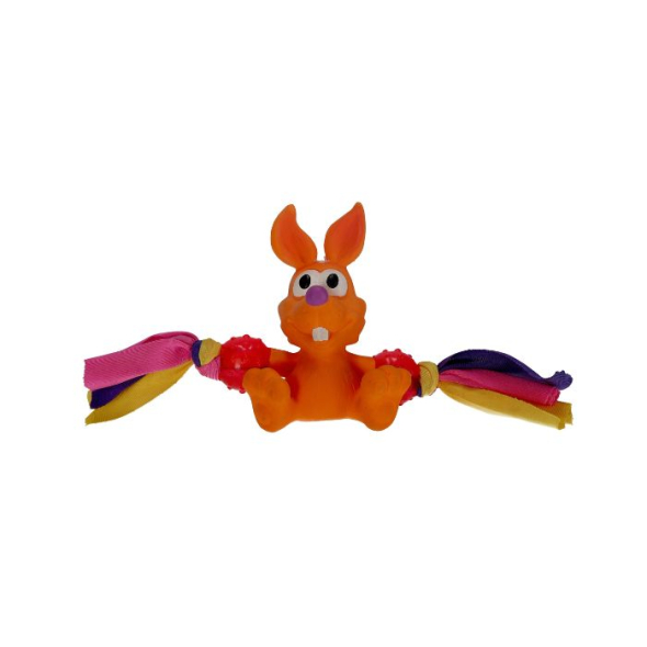 MISOKO Игрушка для собак, кролик, латекс, разноцветный, 5.5 см