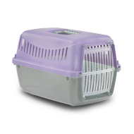 MP Bergamo Gipsy XS Plastic Door Переноска для кошек и небольших собак сиреневая, 39 х 26 х 25 cм