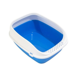 MPS Beta Plus Small Blue Туалет с бортиком для кошек голубой, 43 x 31 x 16 см