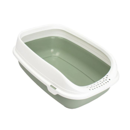 MPS Beta Plus Small Light Green Туалет с бортиком для кошек светло-зеленый, 43 x 31 x 16 см