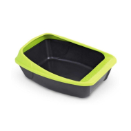 MPS VIRGO DARK GREY/GREEN Туалет з рамкою для котів сірий/зелений, 52 х 39 х 20 см