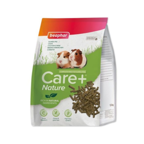Beaphar Care+ Nature Беззерновой корм с тимофеевкой для морских свинок, 1,5 кг