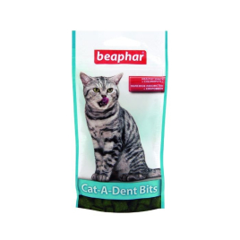 Beaphar Cat-A-Dent Bits Лакомство-подушечки для чистки зубов кошек, 35 г