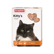Beaphar Kitty's Protein Витаминизированные лакомства с протеином и рыбой для кошек, 75 шт