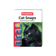 Beaphar Cat Snaps Вітамінізовані ласощі з креветками, таурином і біотином для котів, 75 шт