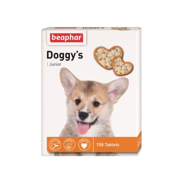 Beaphar Doggy's Junior Витаминизированные лакомства для здорового развития щенков, 150 шт
