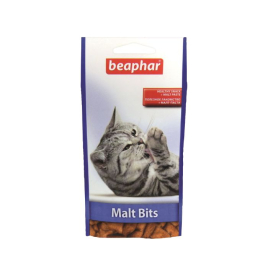 Beaphar Malt-Bits Лакомство-подушечки с мальт-пастой для выведения шерсти у кошек, 35 г