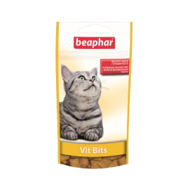 Beaphar Vit-Bits Лакомство-подушечки с мультивитаминной пастой для кошек, 35 г