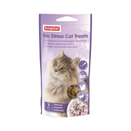 Beaphar No Stress Cat Treats Лакомство-подушечки для снятия стресса у кошек, 35 г
