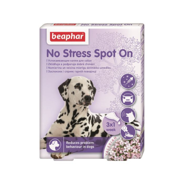 Beaphar No Stress Spot On Успокаивающие капли на холку для собак, 1 пипетка