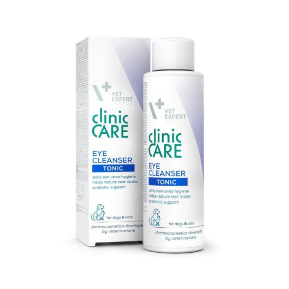 Vet Expert Eye Cleanser Очищувальний тонік для догляду за зоною навколо очей у котів і собак, які страждають надмірною сльозогінністю, 100 мл