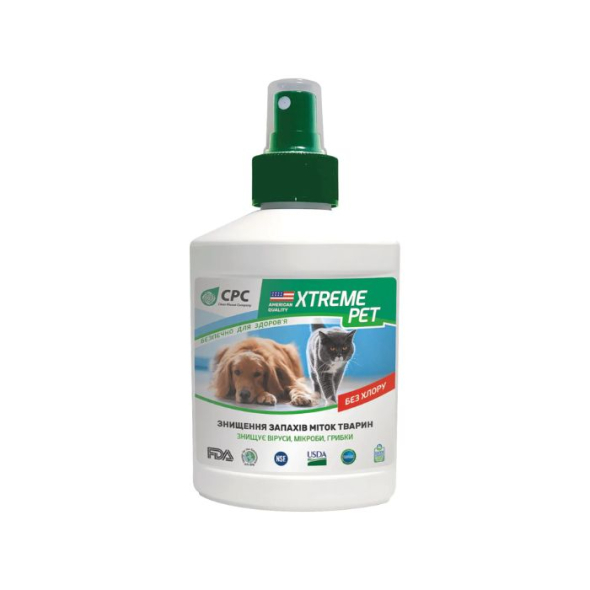 CPC Xtreme Pet Средство для уничтожения запахов и меток животных, 250 мл