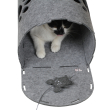 Red Point Kitty Tunnel Домик-тоннель с мышкой для кошек серый, 85 х 28 х 28 см - 6