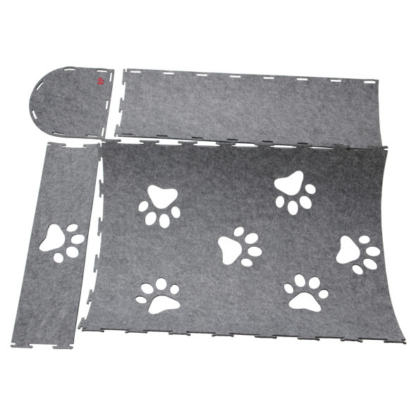 Red Point Kitty Tunnel Домик-тоннель с мышкой для кошек серый, 85 х 28 х 28 см - 7