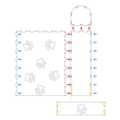 Red Point Kitty Tunnel Домик-тоннель с мышкой для кошек серый, 85 х 28 х 28 см - 9