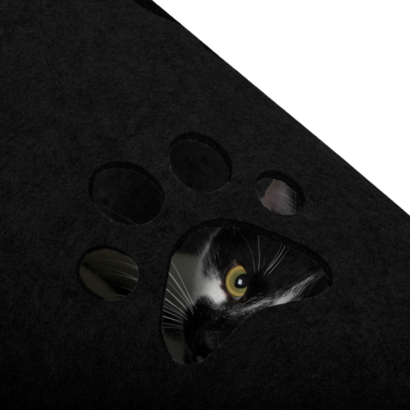 Red Point Kitty Tunnel Домик-тоннель с мышкой для кошек черный, 85 х 28 х 28 см - 4