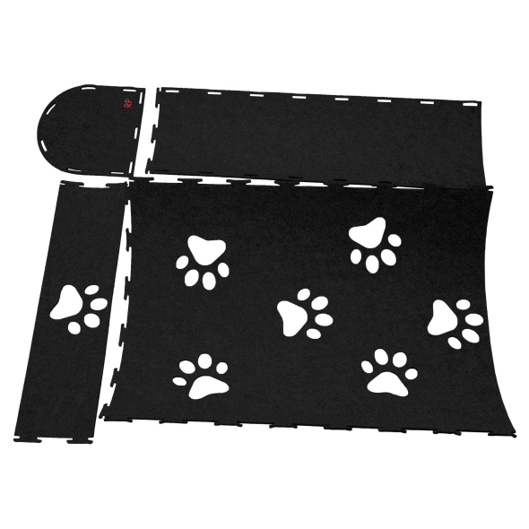 Red Point Kitty Tunnel Домик-тоннель с мышкой для кошек черный, 85 х 28 х 28 см - 7