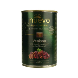 Nuevo Adult Venison Вологий корм для собак з олениною, брусницею і сафрановою олією, 400 г