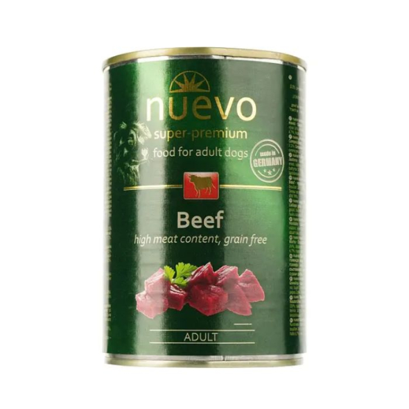 Nuevo Adult Beef Вологий корм для собак з яловичиною, 400 г