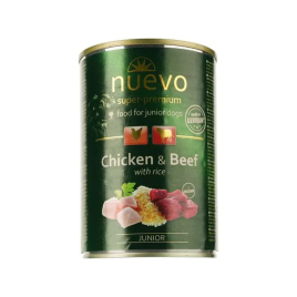 Nuevo Junior Chicken&amp;Beef Вологий корм для цуценят з куркою, яловичиною і рисом, 400 г