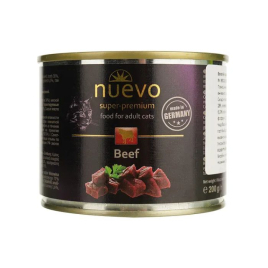 Nuevo Adult Beef Влажный корм для кошек с говядиной, 200 г