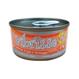 Vibrisse Menu Влажный корм для кошек курица с ягодами годжи в творожном соусе, 70 г