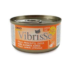 Vibrisse Menu Влажный корм для кошек курица с ветчиной в тыквенном соусе, 70 г