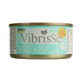 Vibrisse Menu Влажный корм для кошек курица с тилапией в соусе из водорослей, 70 г
