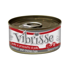Vibrisse Влажный корм для кошек с курицей и ветчиной, 70 г