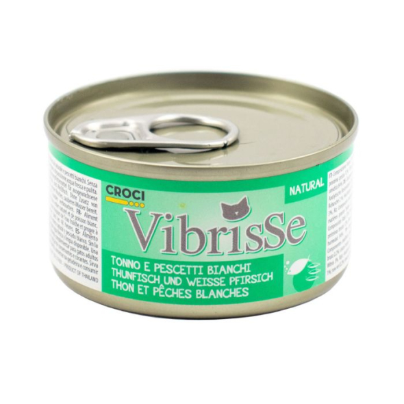 Vibrisse Влажный корм для кошек с тунцом и белой рыбой, 140 г