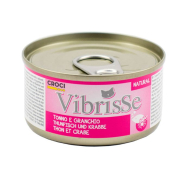 Vibrisse Вологий корм для котів з тунцем і крабом, 140 г