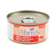 Vibrisse Вологий корм для котів з тунцем і креветками, 140 г
