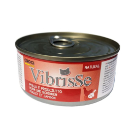 Vibrisse Влажный корм для кошек с курицей и ветчиной, 140 г