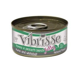 Vibrisse Jelly Влажный корм для кошек тунец и корюшка в желе, 70 г