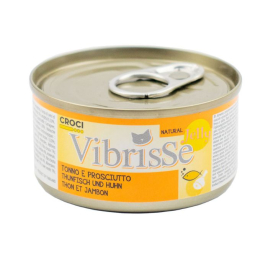 Vibrisse Jelly Влажный корм для кошек тунец и куриная ветчина в желе, 70 г