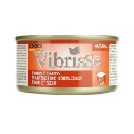 Vibrisse Вологий корм для котів з тунцем і яловичиною, 70 г