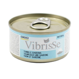 Vibrisse Влажный корм для кошек с тунцом и сардинами, 70 г