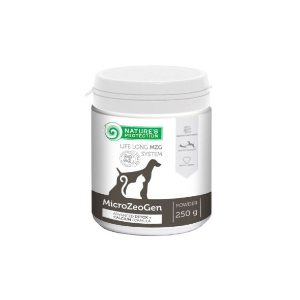 Кормовая добавка для собак и кошек с кальцием Nature&#039;s Protection MicroZeoGen, 250 г