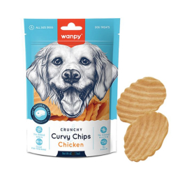 Wanpy Curvy Chips Chicken Чипси хрумкі з курки для собак, 60 г
