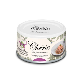 Cherie Hairball Control Tuna &amp; Salmon Влажный корм для кошек кусочки тунца и лосося в соусе, 80 г