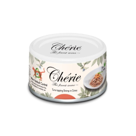 Cherie Hairball Control Tuna &amp; Shrimp Влажный корм для кошек кусочки тунца и креветок в соусе, 80 г