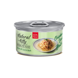Natural Kitty Broth Series Chicken with Duck in Broth Влажный корм для кошек курица с уткой в ​​бульоне, 80 г