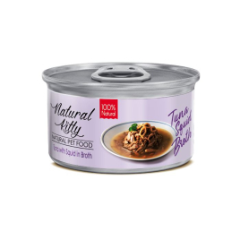 Natural Kitty Broth Series Tuna with Squid in Broth Влажный корм для кошек тунец с кальмарами в бульоне, 80 г