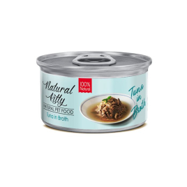 Natural Kitty Broth Series Tuna in Broth Влажный корм для кошек тунец в бульоне, 80 г